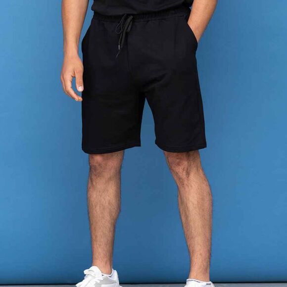 SF Unisex Adult Sustainable Sweat Shorts / Black - Picture 2 of 3